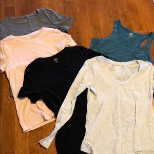 Five old navy shirts